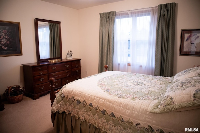 bedroom featuring carpet flooring