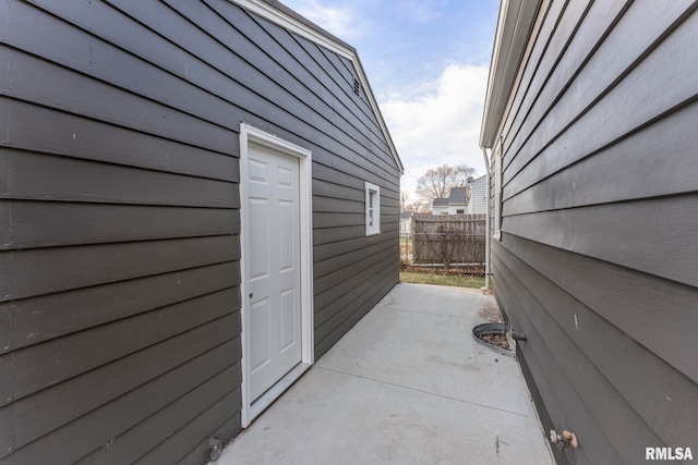 exterior space with a patio