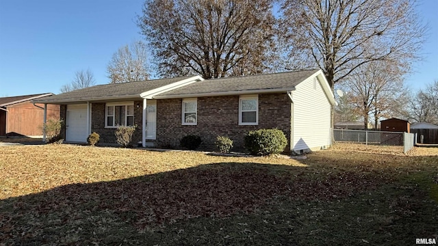 view of single story home