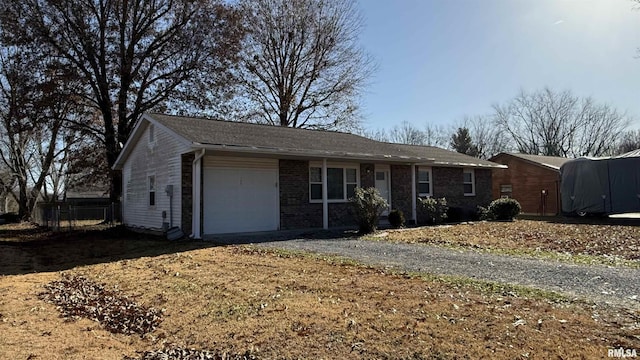 ranch-style house with a garage