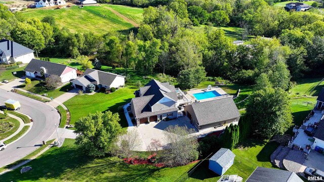 birds eye view of property