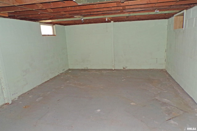 view of basement