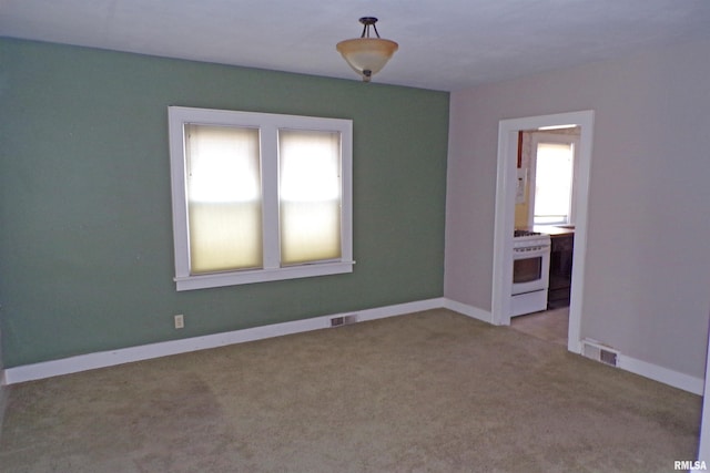 view of carpeted empty room