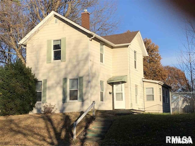 view of rear view of property