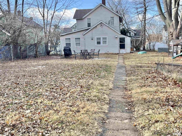 view of rear view of property