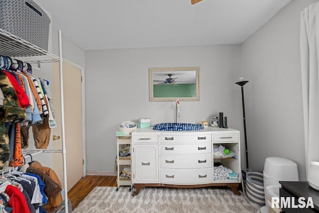 interior space with light hardwood / wood-style flooring