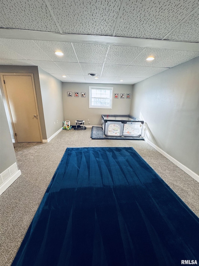 unfurnished bedroom with carpet flooring