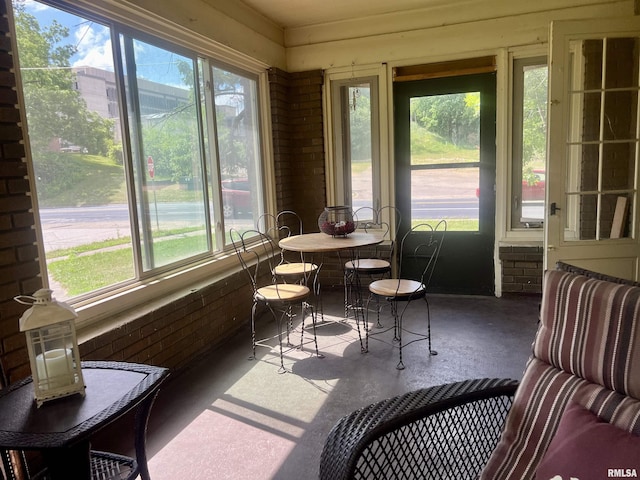 sunroom / solarium with plenty of natural light