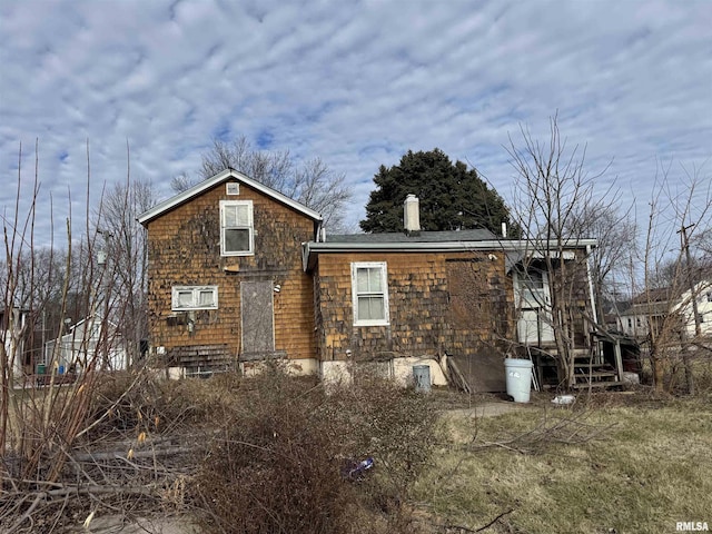 view of rear view of property