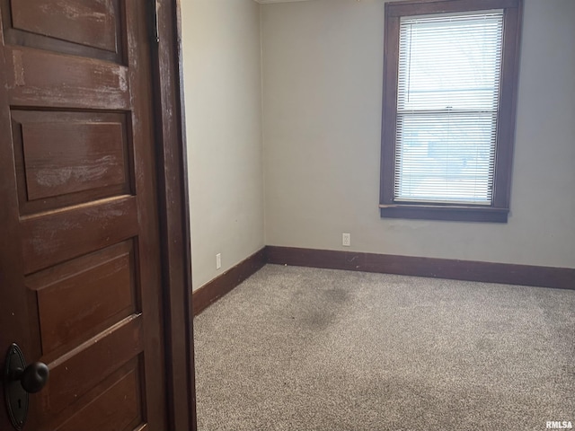 view of carpeted empty room