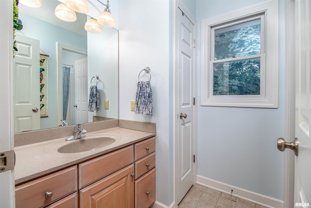 bathroom with vanity