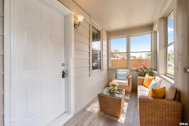 view of sunroom / solarium