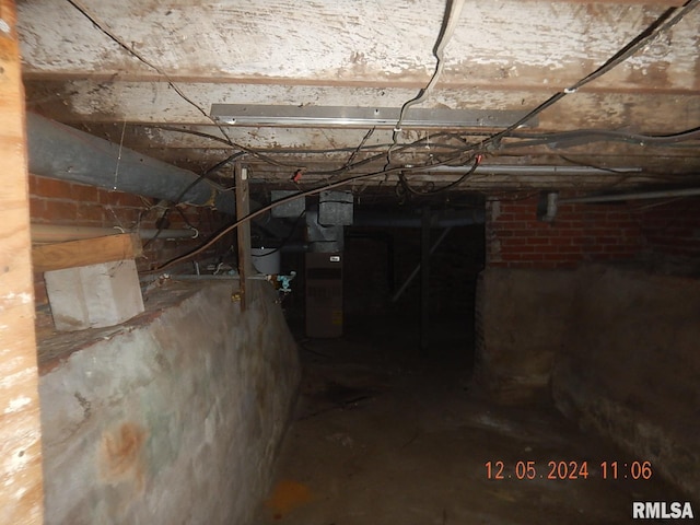 view of basement