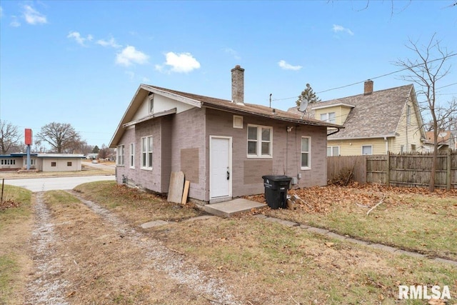 view of back of property