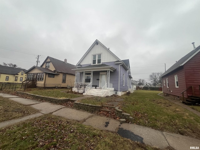 bungalow-style house with covered porch