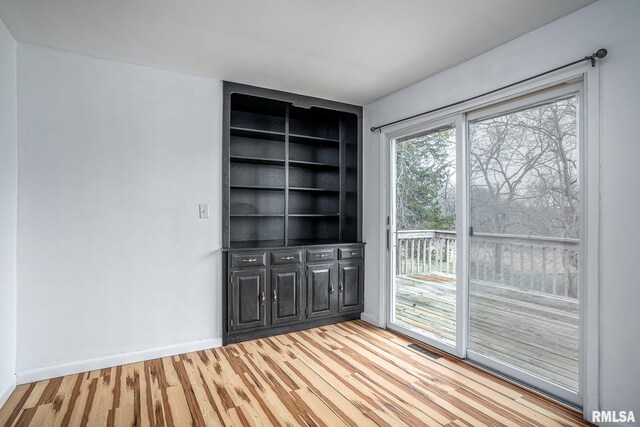 interior space with wood-type flooring