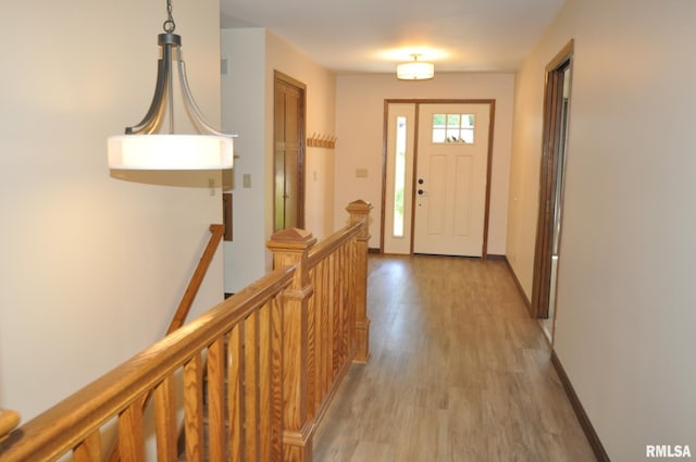 interior space featuring light hardwood / wood-style floors