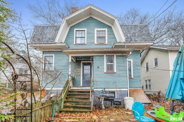 view of rear view of house