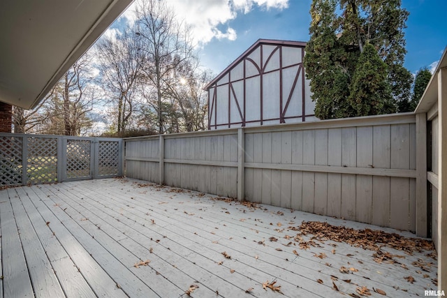 view of wooden terrace