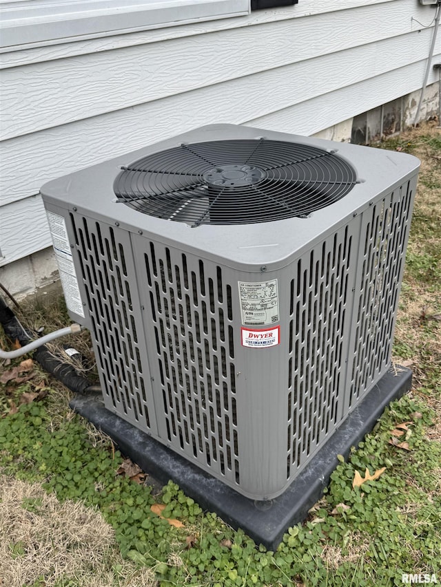 exterior details with cooling unit