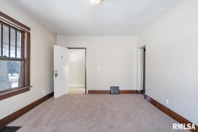 view of carpeted empty room