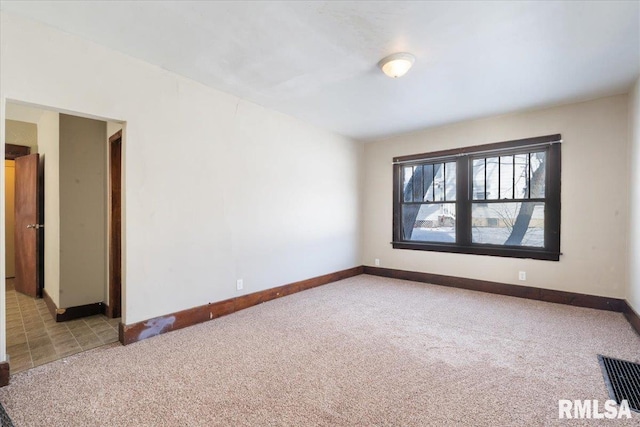 view of carpeted empty room