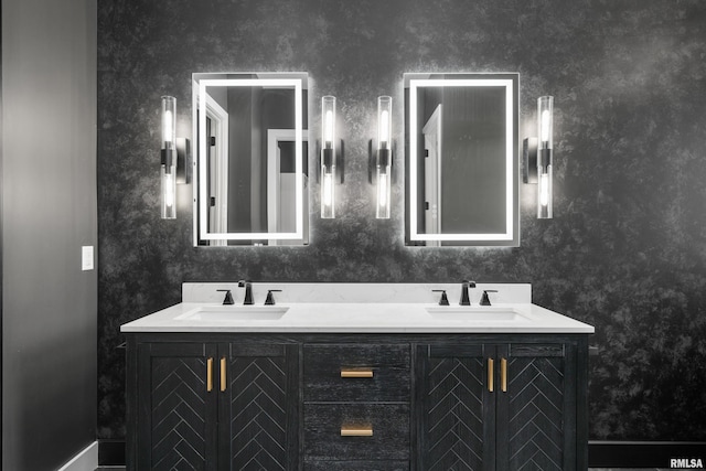 bathroom featuring vanity