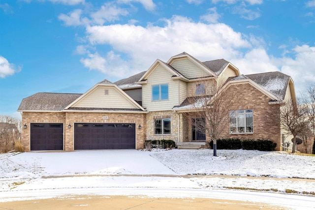 craftsman-style house featuring a garage