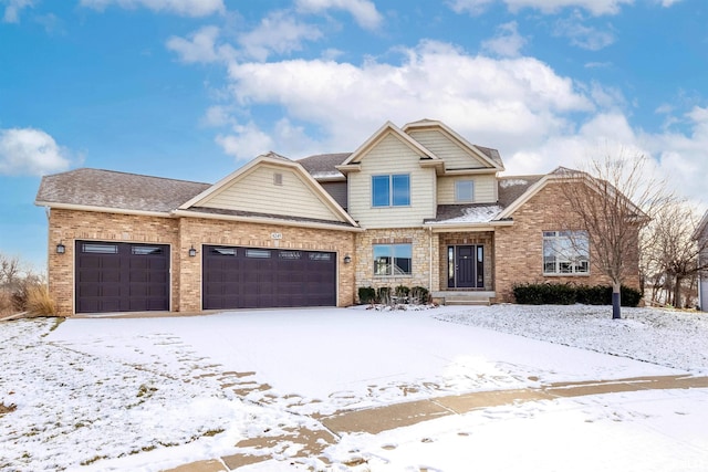 view of front of home featuring a garage