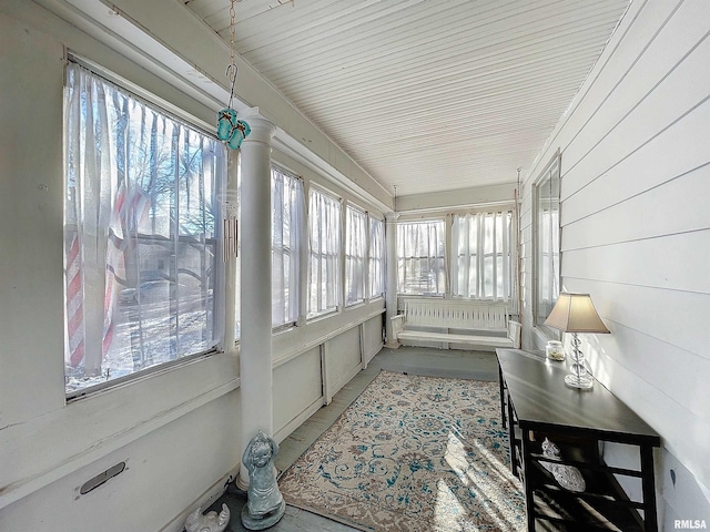 view of sunroom