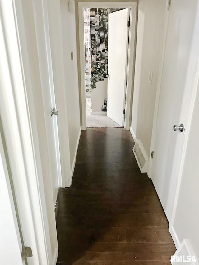 2433 Cedar Creek Ct, Quincy, IL 62305 - hallway with dark hardwood / wood-style flooring