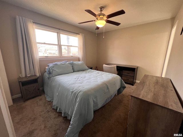 2433 Cedar Creek Ct, Quincy, IL 62305 - carpeted bedroom featuring ceiling fan