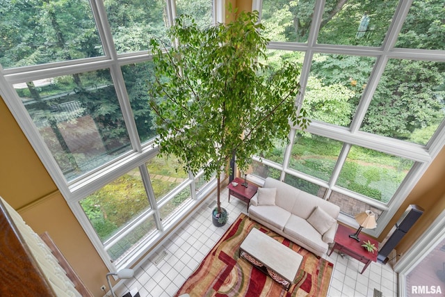 view of sunroom