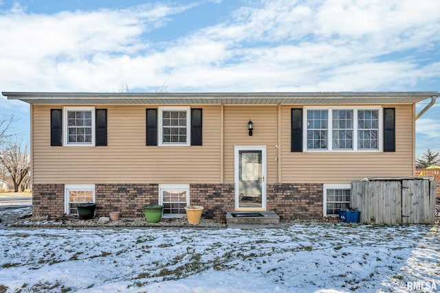 view of split foyer home