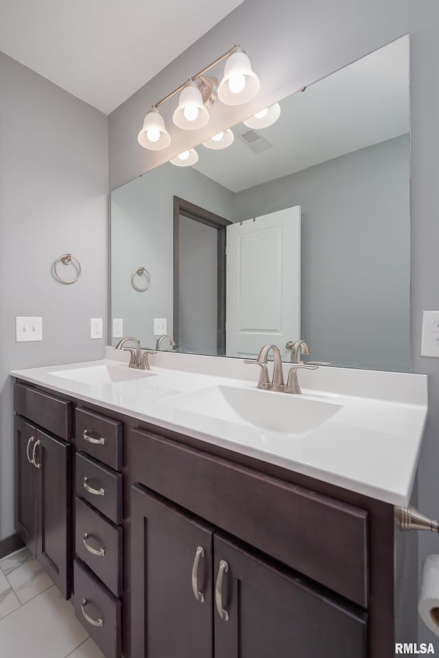 bathroom featuring vanity