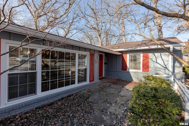 view of home's exterior featuring a patio area