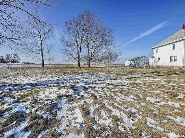 view of snowy yard