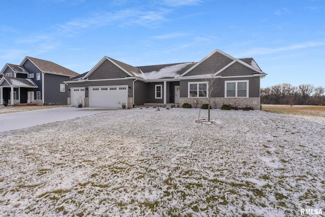 view of front of home featuring a garage