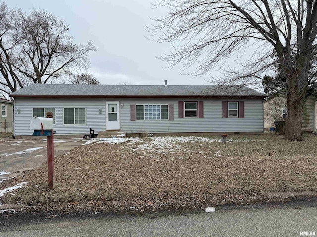 view of front of home