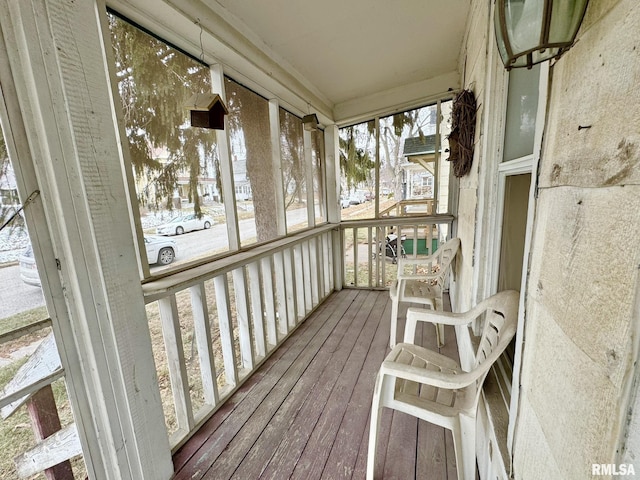 sunroom with a healthy amount of sunlight