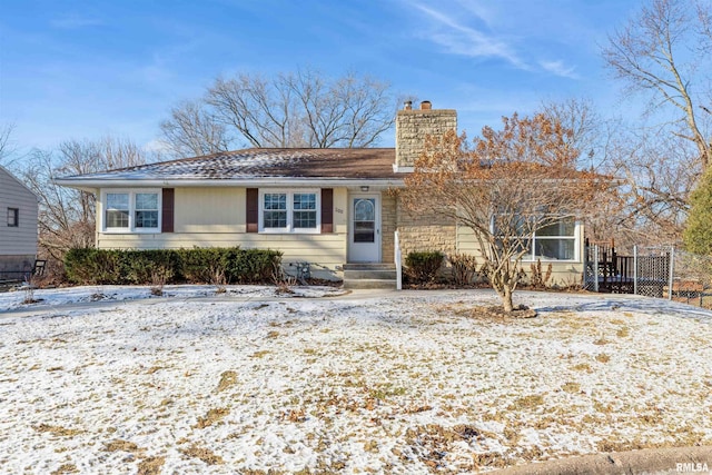 view of ranch-style home