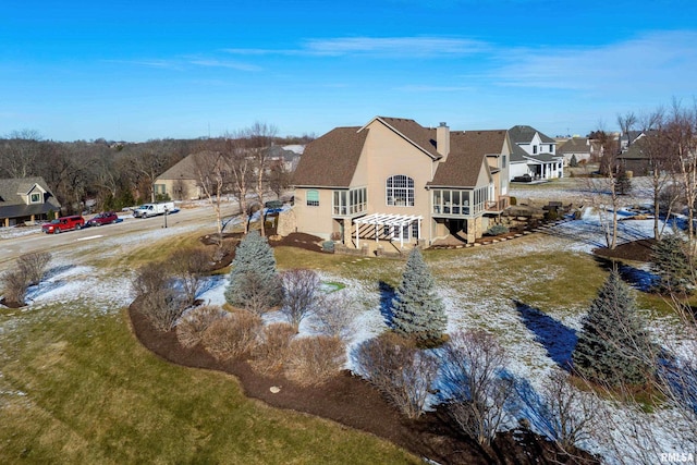 birds eye view of property