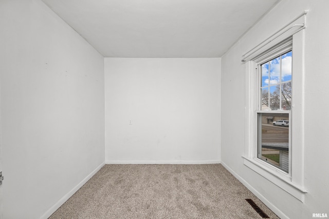 view of carpeted empty room