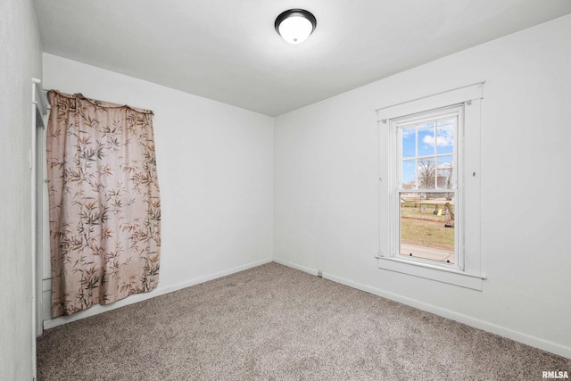 view of carpeted empty room