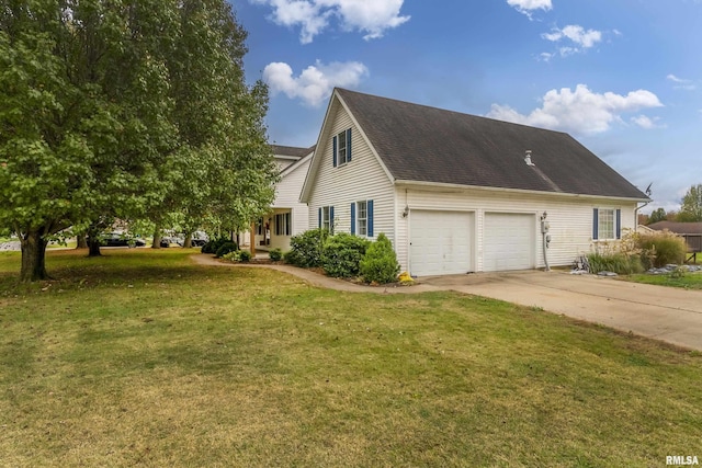 view of front of home with a front yard