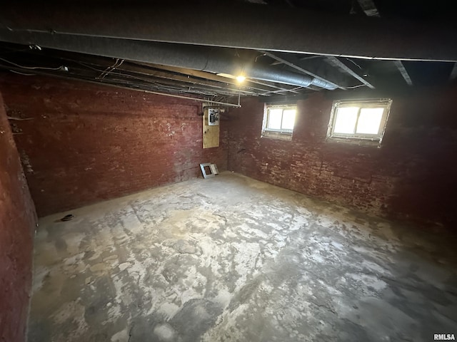 view of basement