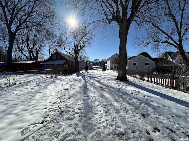 view of road