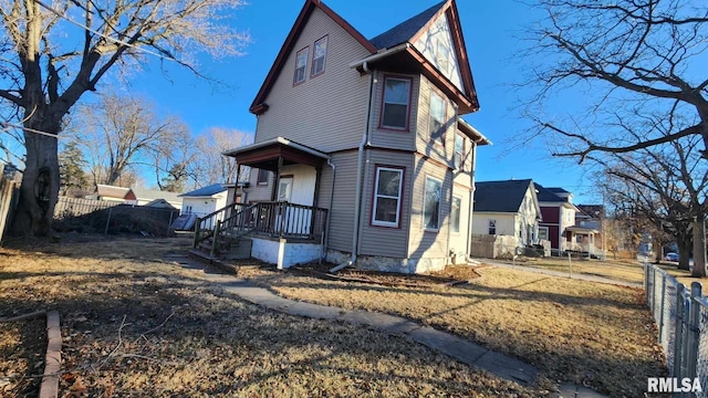 view of side of property