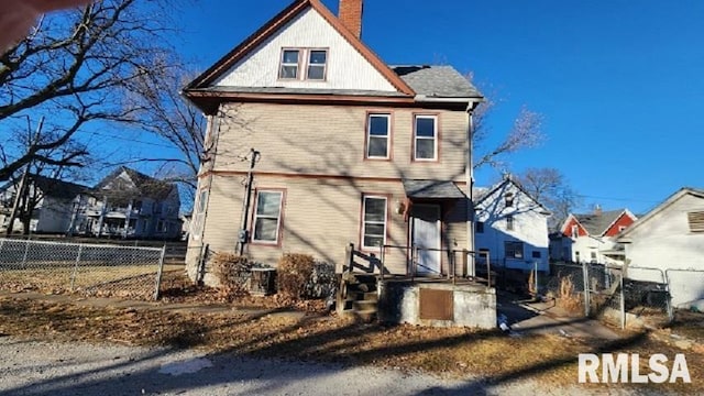 view of rear view of property