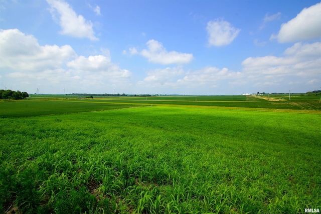 exterior space with a rural view